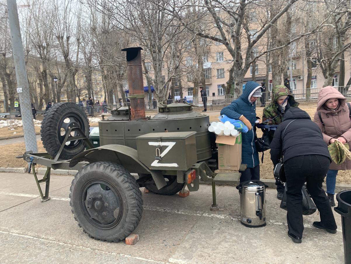 Полевая кухня приехала прямо из зоны СВО?
